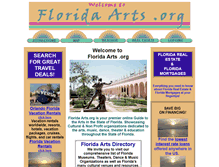 Tablet Screenshot of floridaarts.org